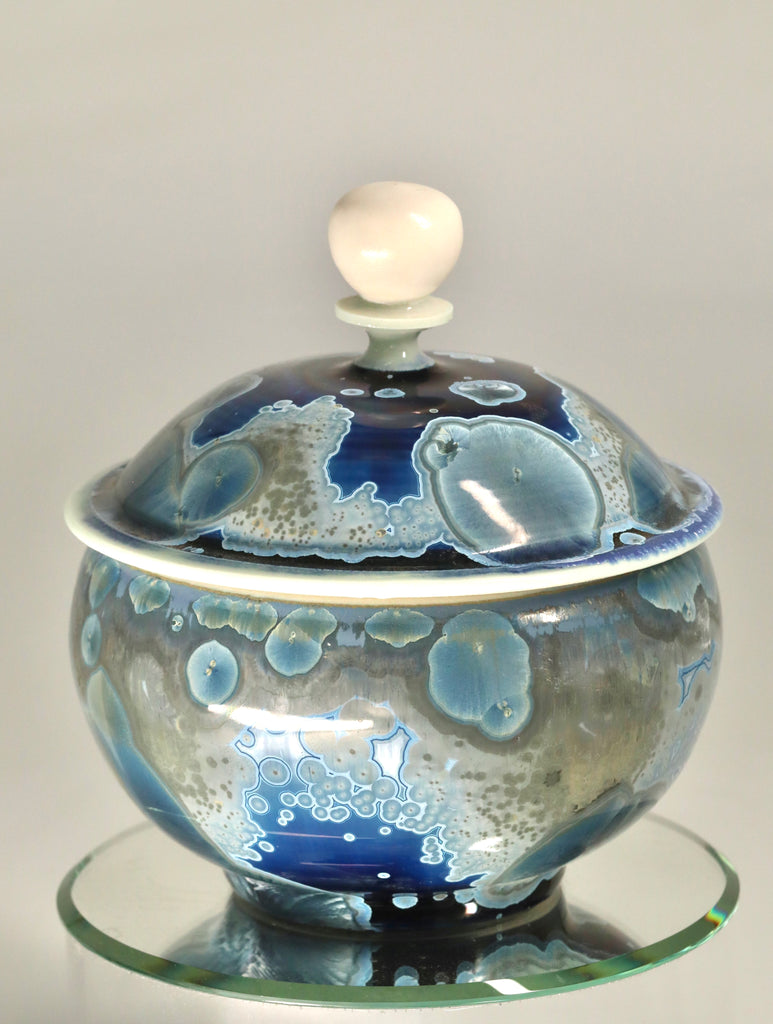 Deep Blue Jewelry Jar 1