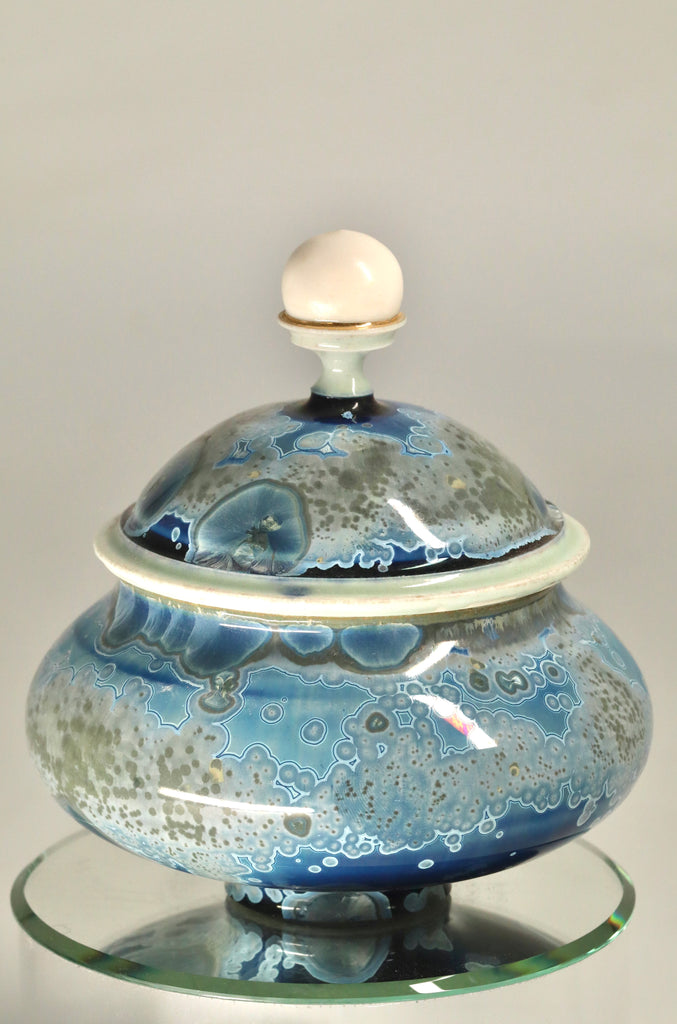Deep Blue Jewelry Jar 2