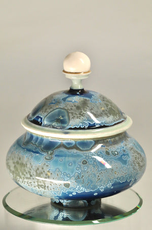 Deep Blue Jewelry Jar 2
