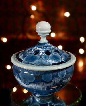 Deep Blue Incense Burner 1