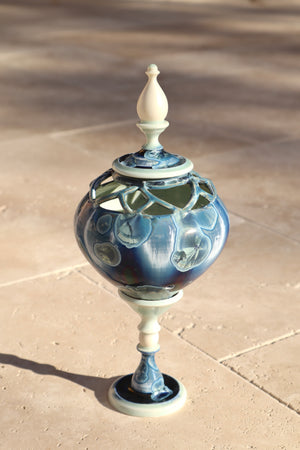 Deep Blue Incense Burner 1